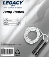 LEGACY Pro Jump Rope, Performance Springseil, Länge 3 m (anpassbar), Rutschfester Griff