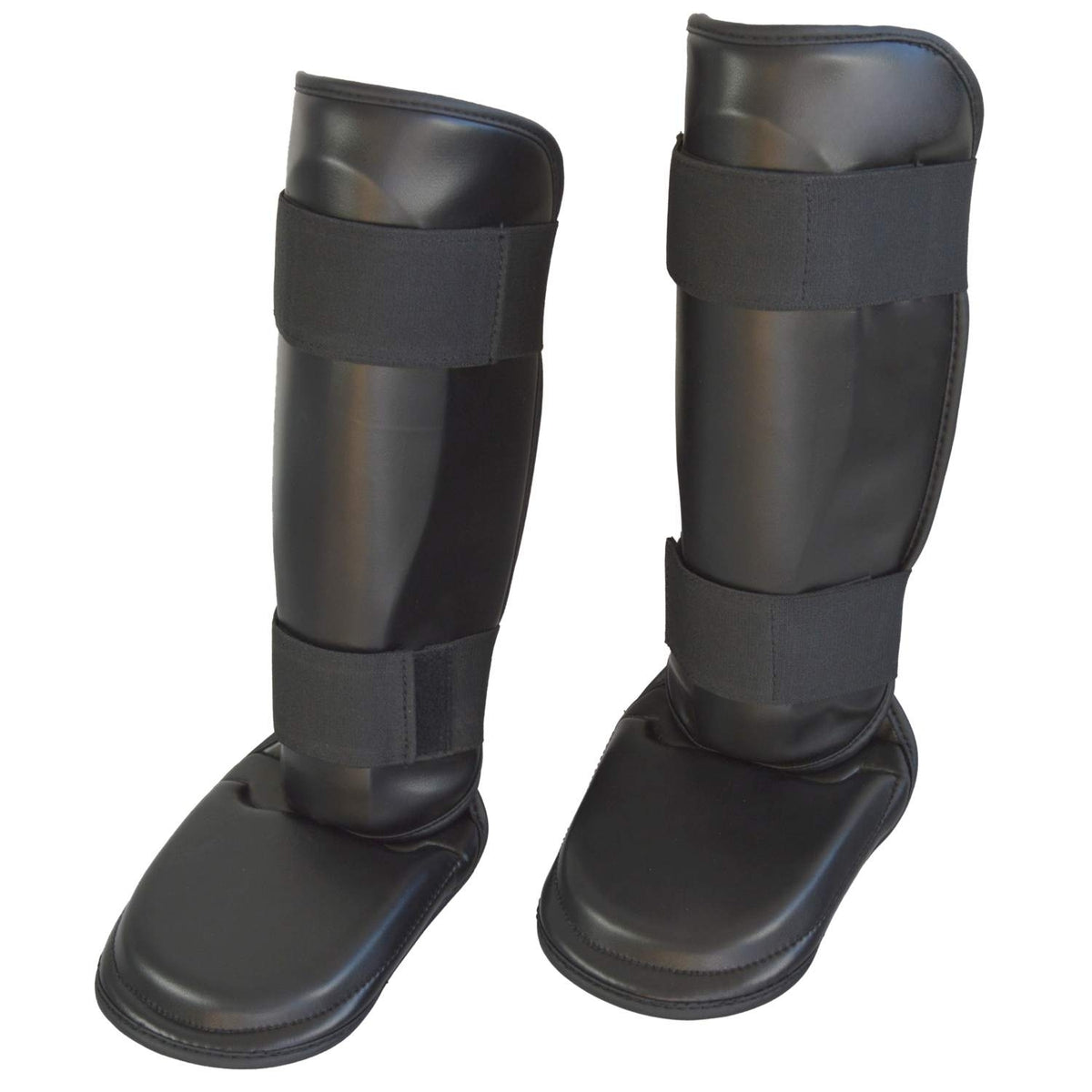 Schienbein-Spannschoner PU schwarz