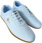 Kampfsportschuhe WU CHINESE Leder weiß - Leder - mit Stoffsohle
