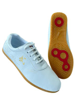 Kampfsportschuhe WU CHINESE Leder weiß - Leder - mit Stoffsohle