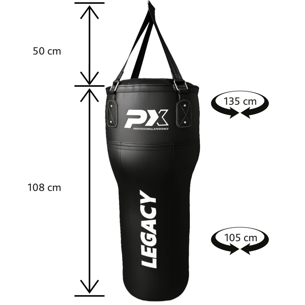 Boxsack Anglebag LEGACY 30 kg gefüllt 108 cm schwarz