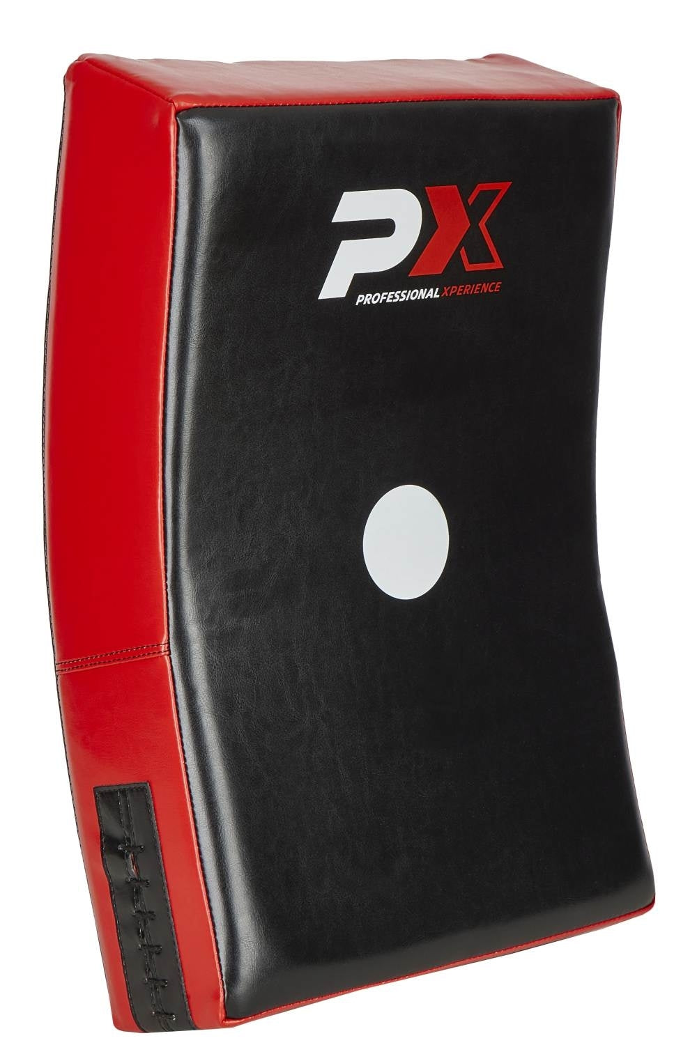PX Schlagpolster Strike Gekrümmt - Mit 4 Griffen - 60 x 35 x 15 cm - Kunstleder rot-schwarz