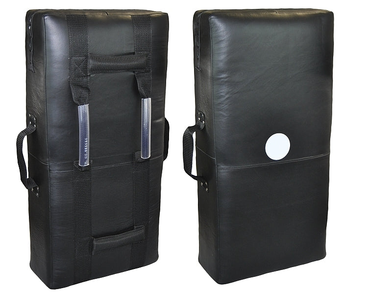 Schlagpolster XXL schwarz 75 x 37 x 15 cm - Leder - mit Griffen
