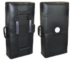 Schlagpolster XXL schwarz 75 x 37 x 15 cm - Leder - mit Griffen