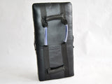 Schlagpolster XXL schwarz 75 x 37 x 15 cm - Leder - mit Griffen