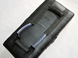 Schlagpolster XXL schwarz 75 x 37 x 15 cm - Leder - mit Griffen