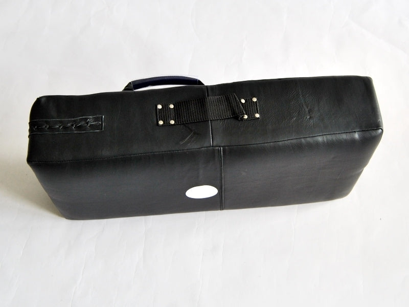 Schlagpolster XXL schwarz 75 x 37 x 15 cm - Leder - mit Griffen