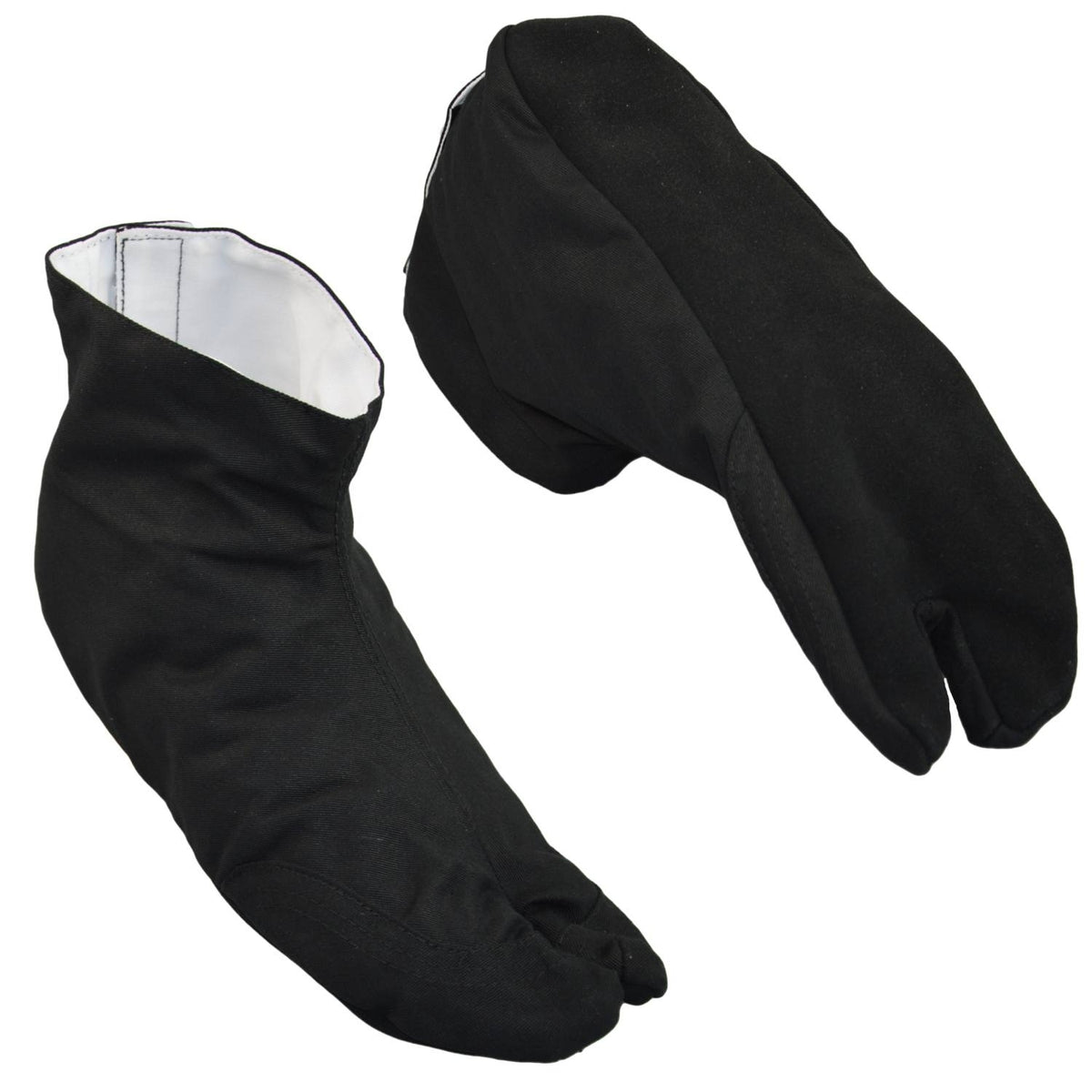 Indoor Tabi kurz Rauhledersohle schwarz - Segeltuch - Ninja, Ninjutsu