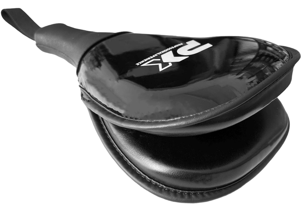 PX Taekwondo Mitt Power - Handpratze mit Schlaufe - Doppel Mitt schwarz
