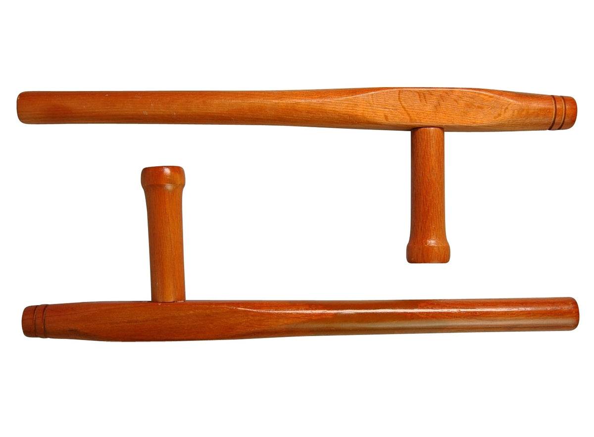 Tonfa Roteiche 51 cm natur - aus Holz (Paar)