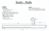 Tonfa Roteiche 51 cm natur - aus Holz (Paar)