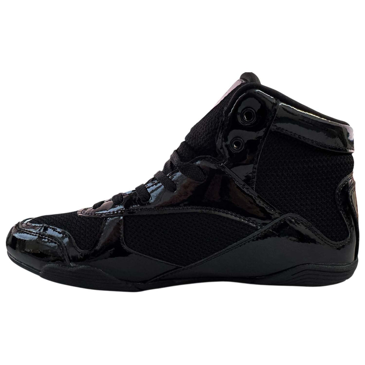 LEGACY Boxschuhe schwarz - Kunstleder-Mesh - mit profilierter Gummisohle