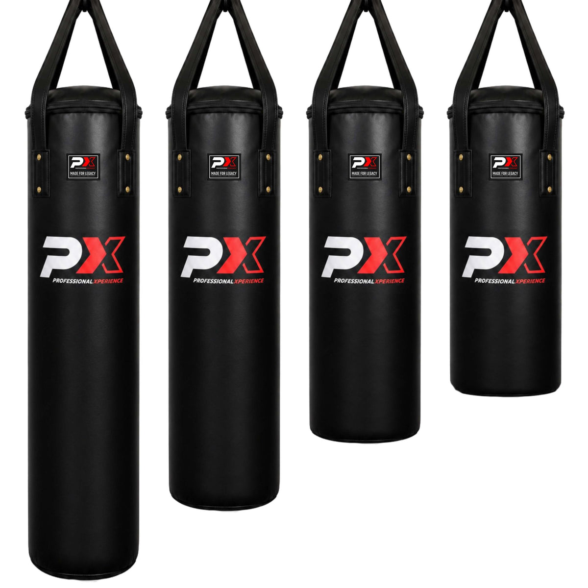 Boxsack Professional gefüllt 100 bis 190 cm schwarz - 25 bis 55 kg, inkl. Aufhängung