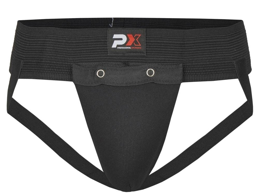 Herren Tiefschutz schwarz - Aus Stoff mit Pantalbecher