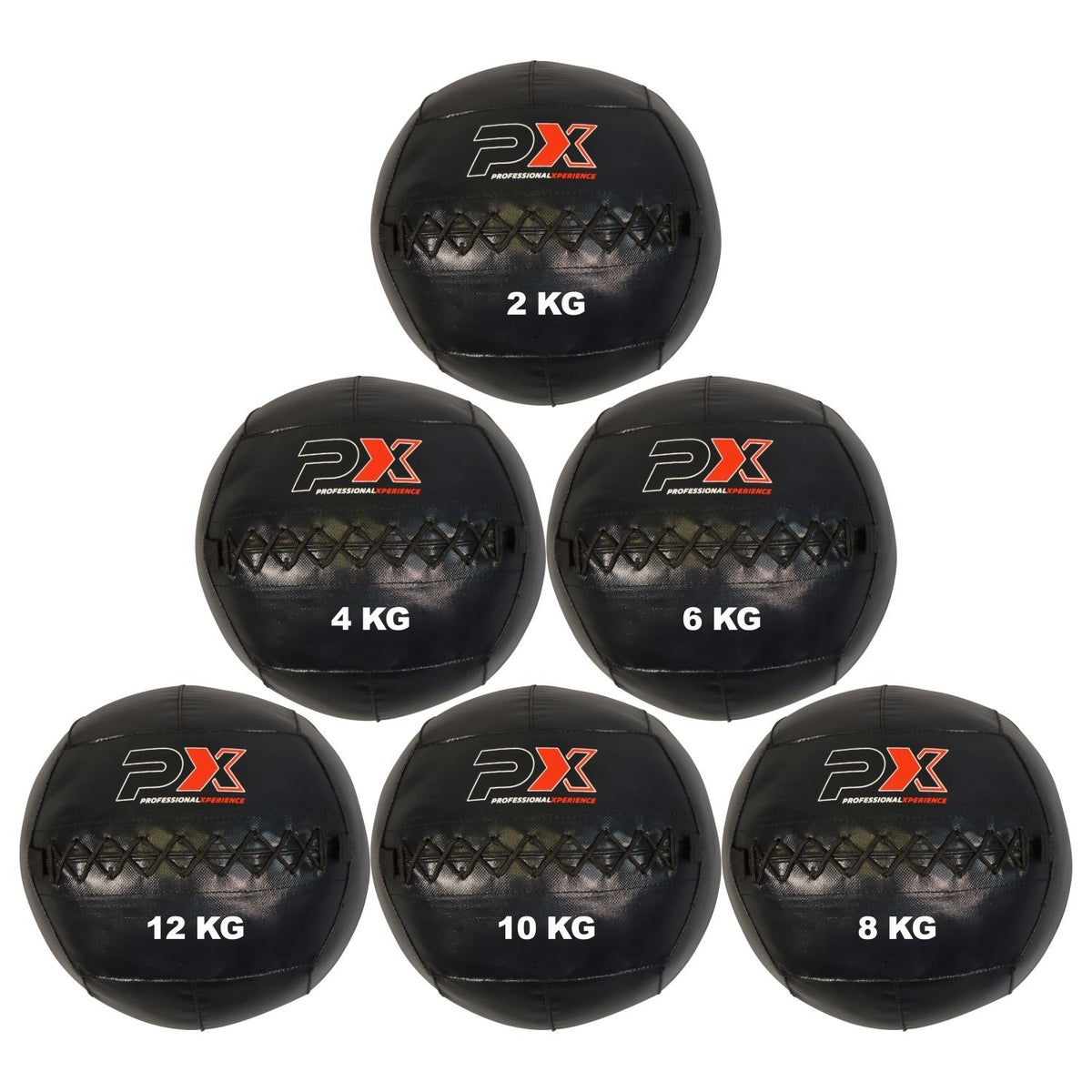 Wall Ball, Medizinball, PVC schwarz 10kg - PVC