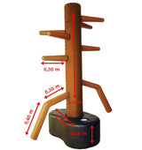 Wing Chun Dummy aus Kunststoff brown - Kung Fu, Wing Chun