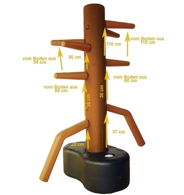 Wing Chun Dummy aus Kunststoff brown - Kung Fu, Wing Chun
