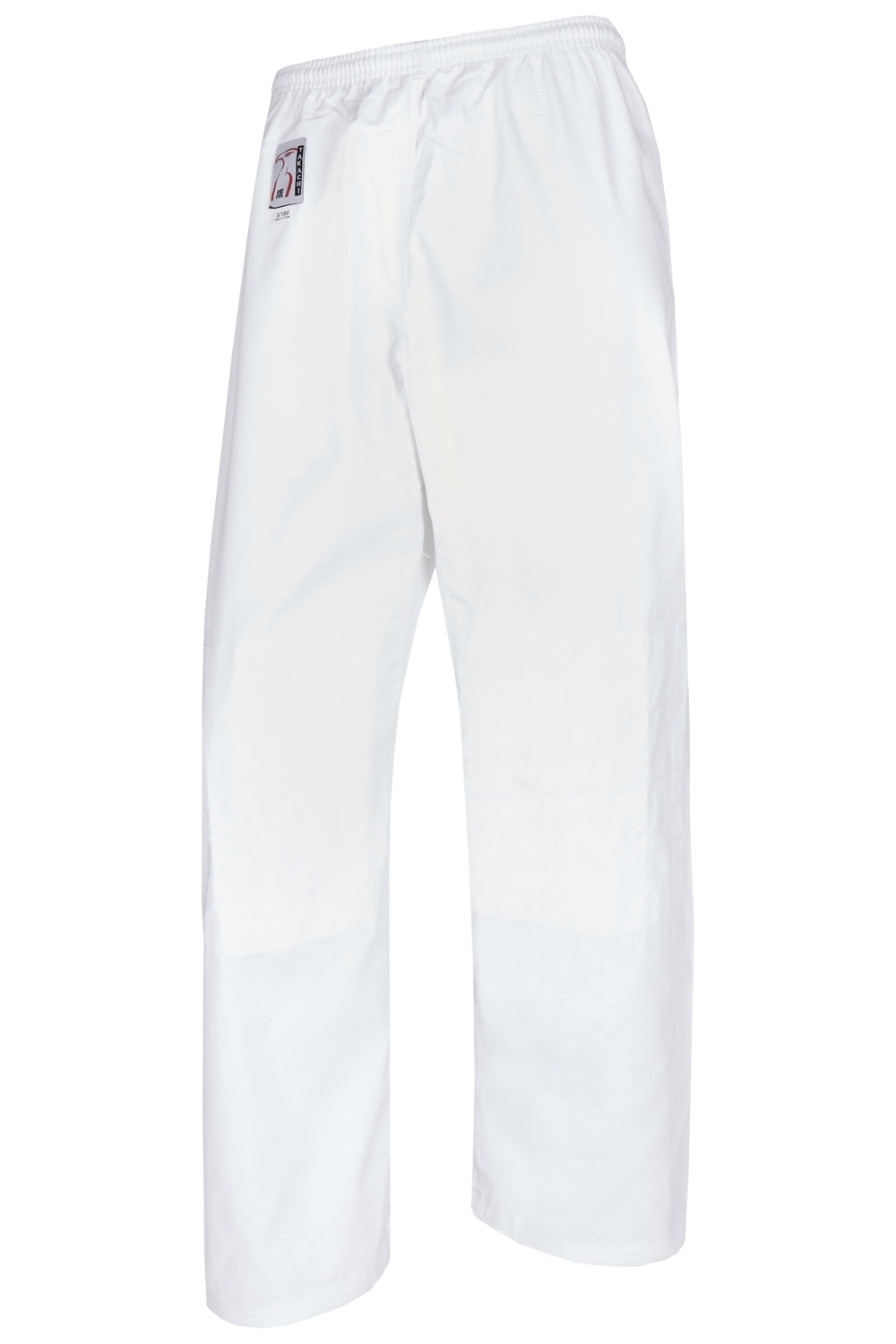 Judo Hose weiß - 8 oz Baumwolle - mit Gummibund und Knieverstärkung