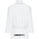 BJJ Anzug Legacy weiß - Brazilian Jiu Jitsu - Hose mit Schürbund, vorgewaschen