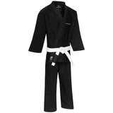 BJJ Anzug Legacy schwarz - Brazilian Jiu Jitsu - Hose mit Schürbund, vorgewaschen