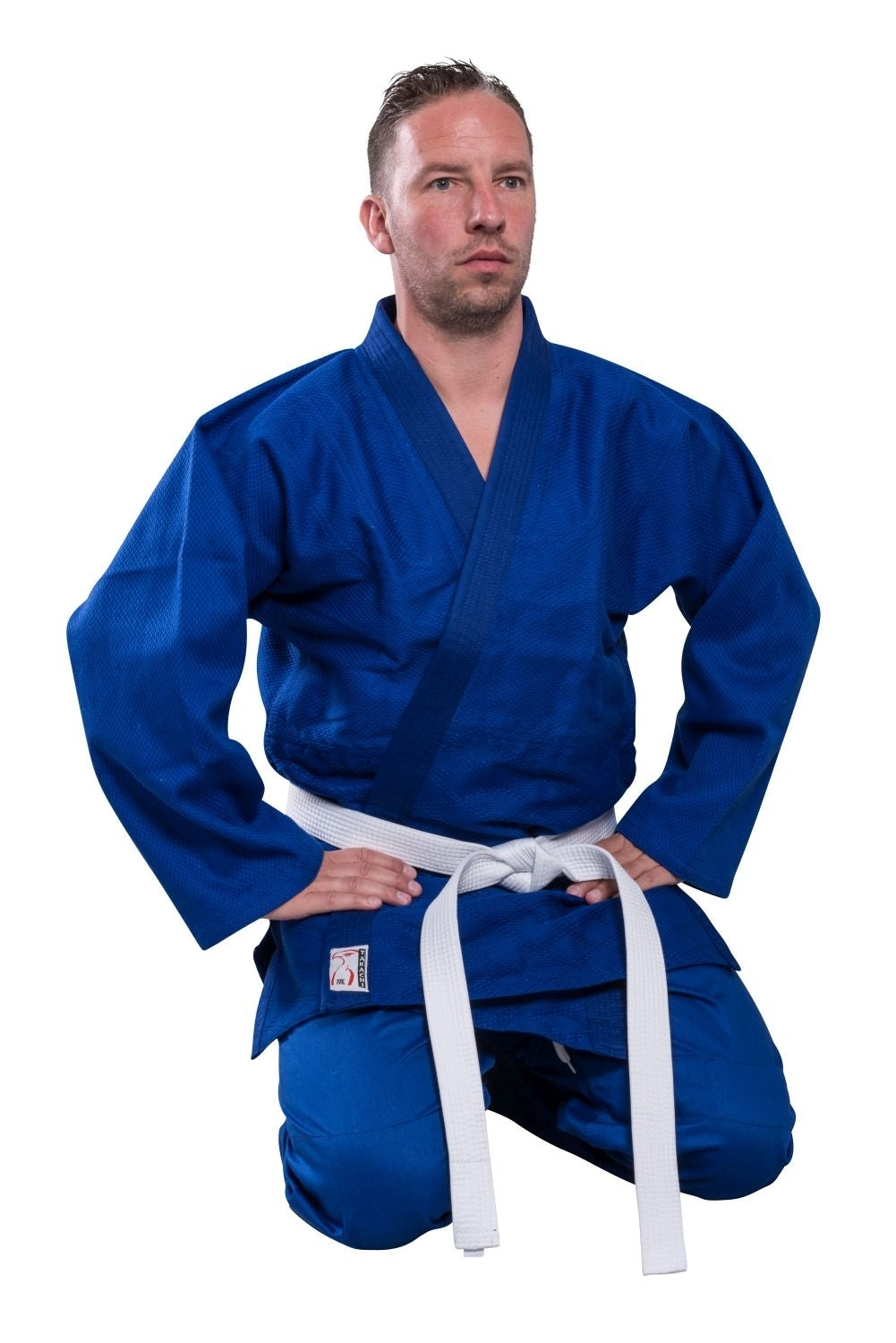 Judoanzug Takachi Kyoto 550 g blau - Baumwolle - mit Gummibund und Knieverstärkung