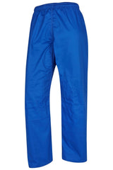Judo Hose blau - 8 oz Baumwolle - mit Gummibund und Knieverstärkung