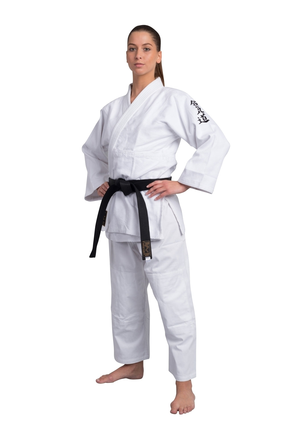 Aikido Anzug weiß mit Bestickung 450g - Baumwolle Gi
