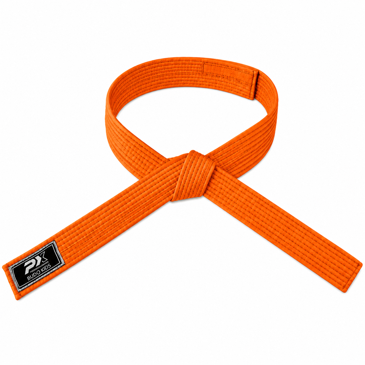 Kinder Klettgürtel Orange - mit Klettverschluss, ohne Binden