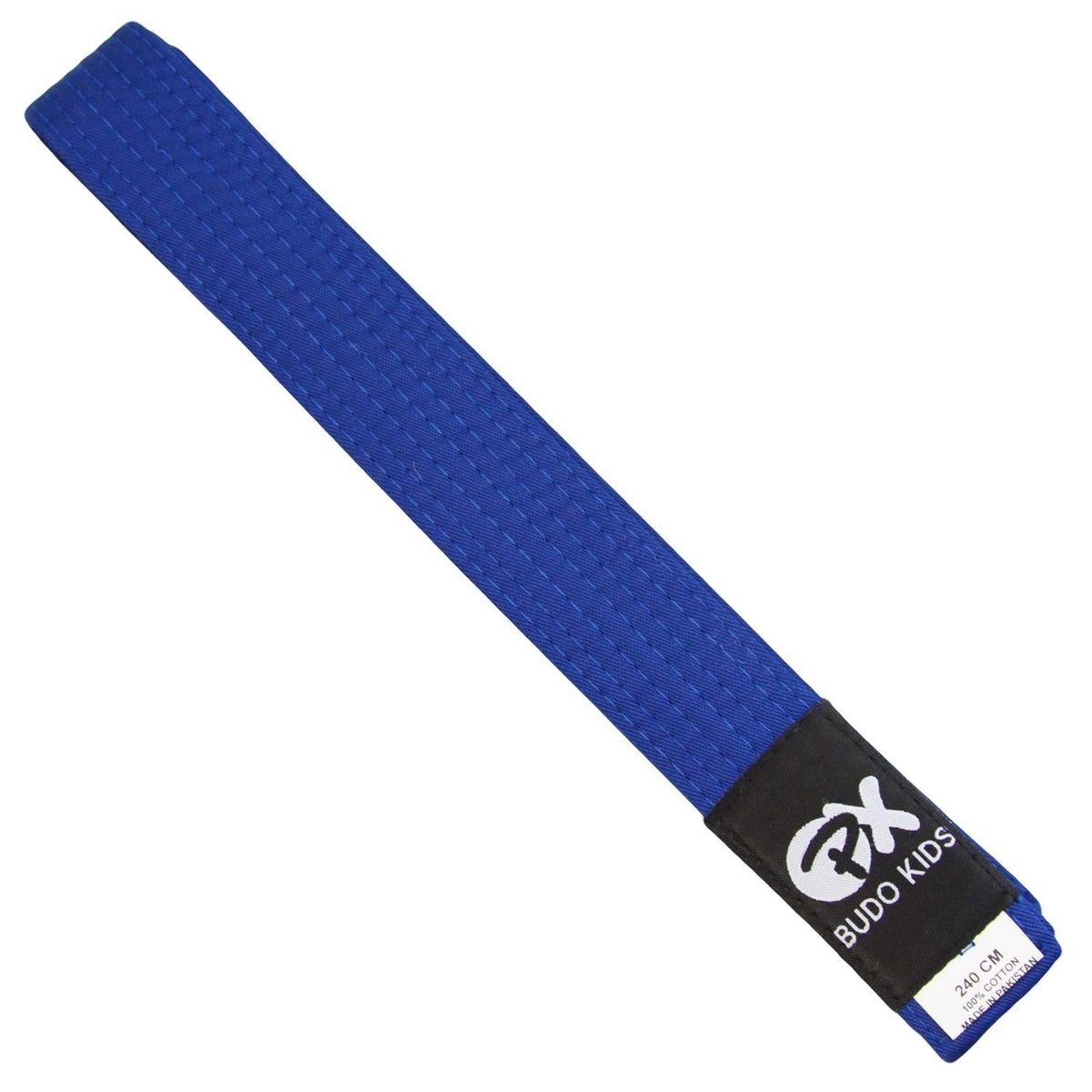 Kinder Softgürtel Blau - 3,5 cm Breit - Kampfsportgürtel aus Baumwolle