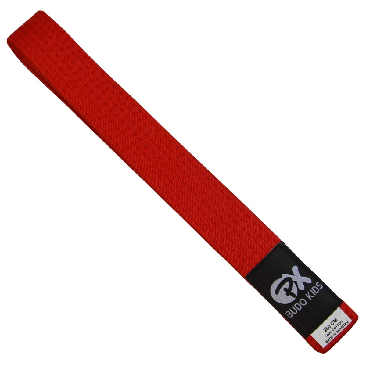 Kinder Softgürtel Rot - 3,5 cm Breit - Kampfsportgürtel aus Baumwolle
