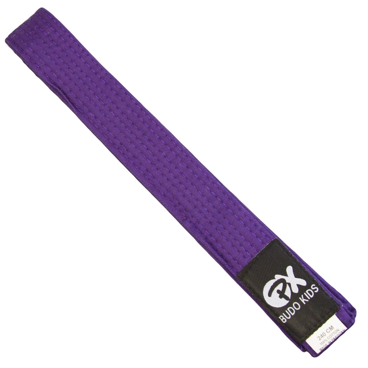 Kinder Softgürtel Violett - 3,5 cm Breit - Kampfsportgürtel aus Baumwolle