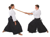 Hakama schwarz - Aikido Kendo - aus Mischgewebe
