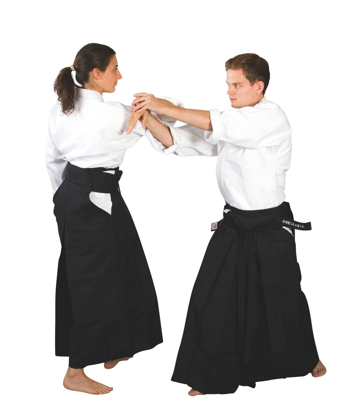 Hakama schwarz - Aikido Kendo - aus Mischgewebe