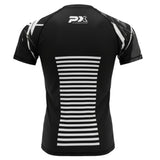 LEGACY X Rashguard kurzarm schwarz-grau
