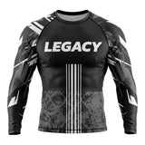 LEGACY X Rashguard langarm schwarz-grau