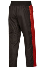 PX Kickboxhose "Dynamic", schwarz-rot Mesh - elastischer Bund mit Kordelzug