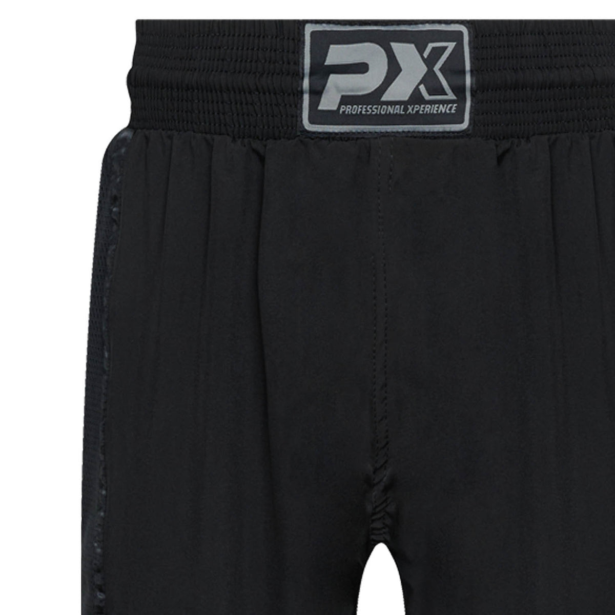 All Style Kampfsport Hose Legacy, schwarz Satin mit Mesh, Gummibund