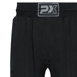 All Style Kampfsport Hose Legacy, schwarz Satin mit Mesh, Gummibund