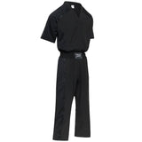 All Style Kampfsport Hose Legacy, schwarz Satin mit Mesh, Gummibund