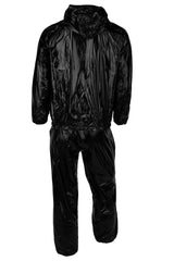 Schwitzanzug mit Kapuze PVC schwarz