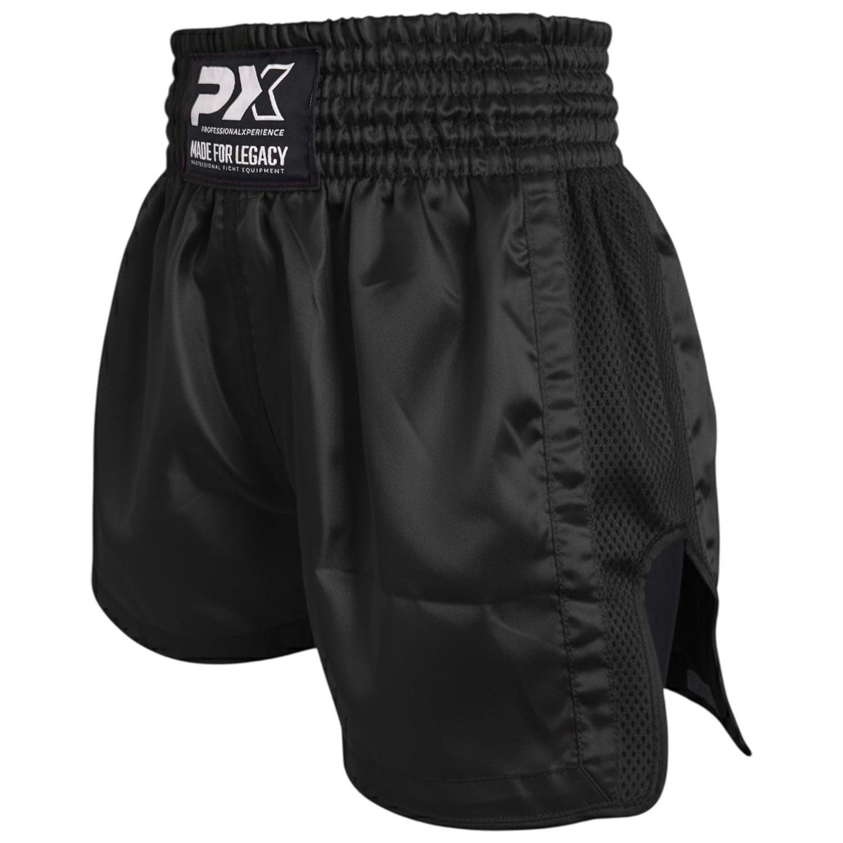Muay Thai Shorts LEGACY schwarz mit Mesh