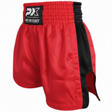 Muay Thai Shorts LEGACY rot-schwarz mit Mesh