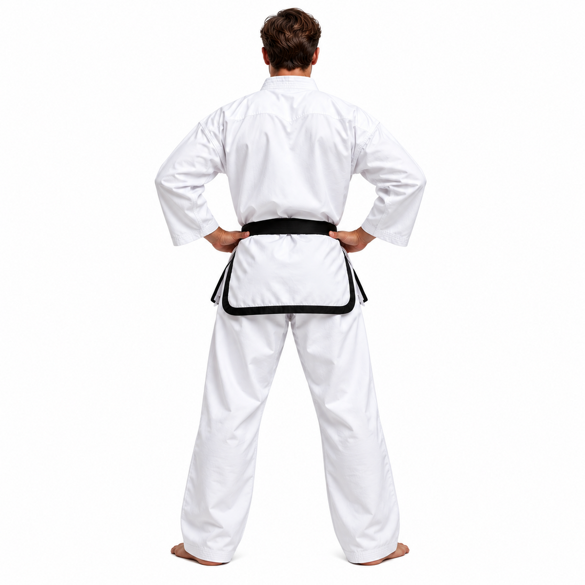 Taekwondo Anzug Meister-Dobok Traditional weiß-schwarz