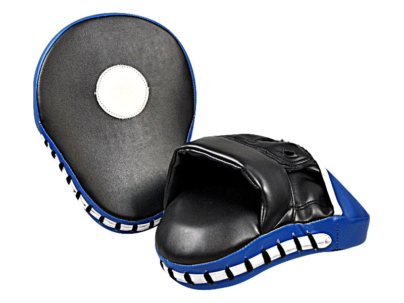 Handpratze schwarz-blau - aus Kunstleder