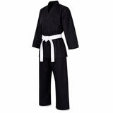 Einsteiger Karateanzug schwarz Challenge Gi 7,5 oz - Mischgewebe - mit Gürtel