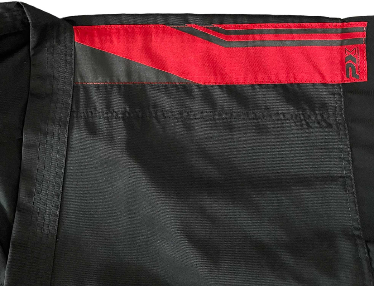 Karateanzug Challenge Gi 7,5 oz schwarz - Mischgewebe - mit Gürtel