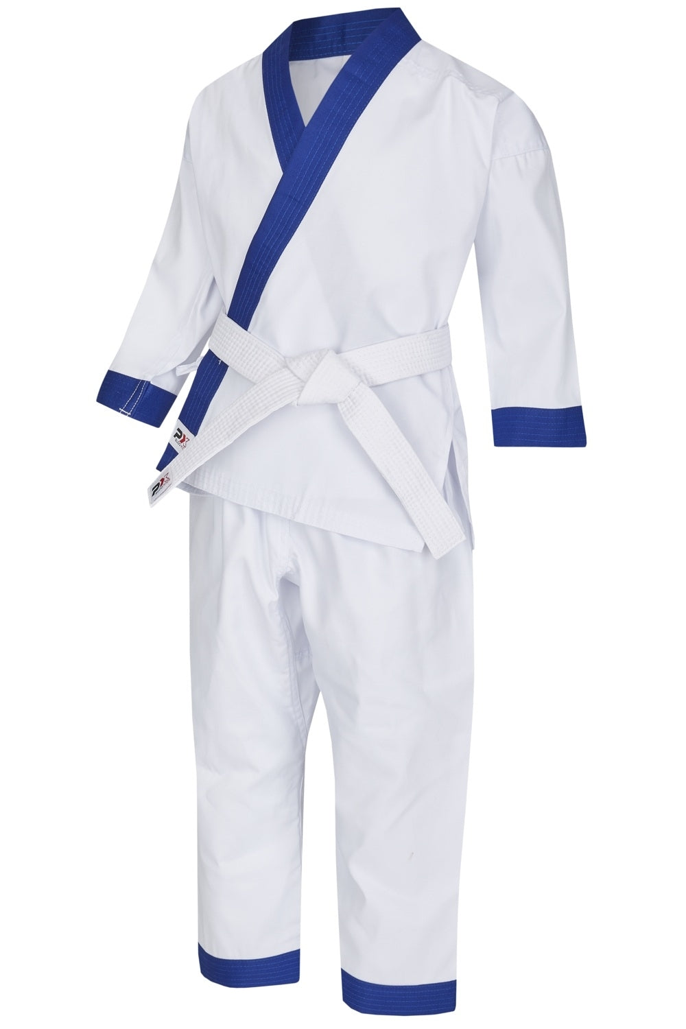 Taekwondo Anzug BUDO KIDS 2 weiß-blau - Mischgewebe