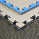 Kampfsportmatten grau-blau 100x100x2cm