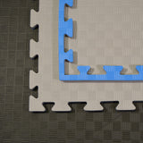 Kampfsportmatten grau-blau 100x100x2cm