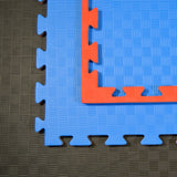 Kampfsportmatten rot-blau 100x100x2cm
